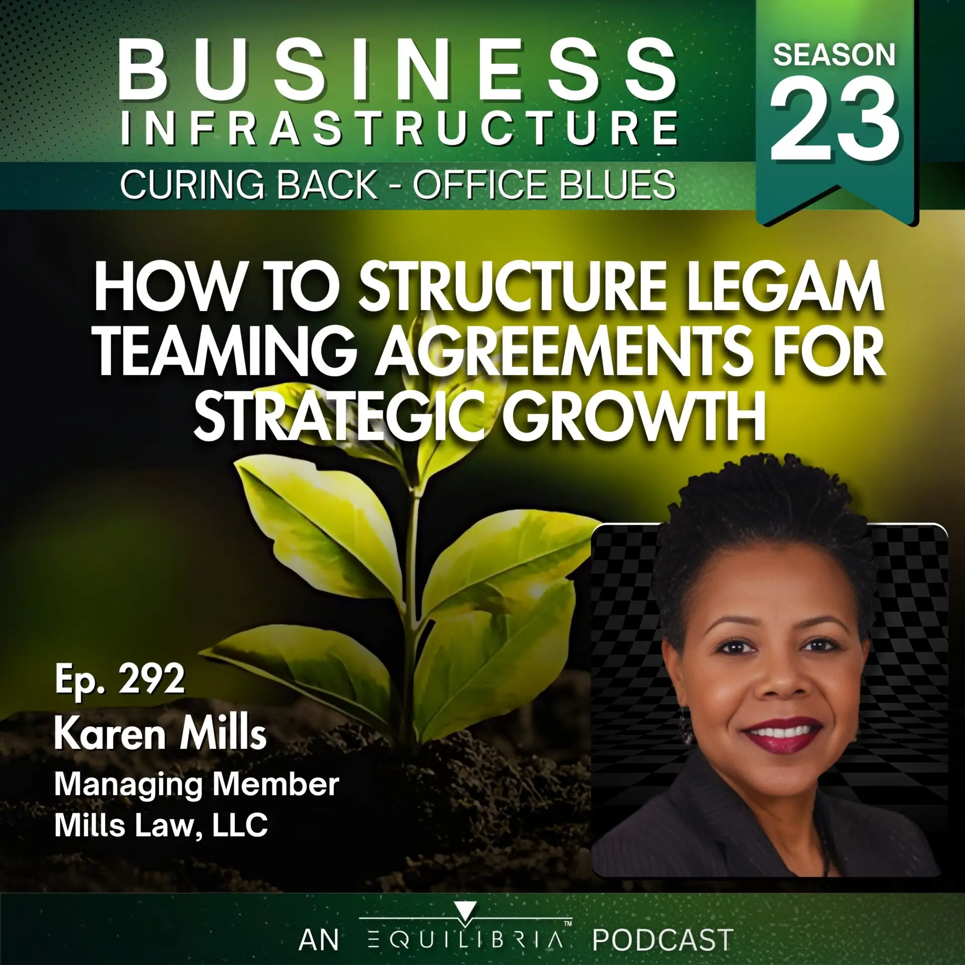 292: Karen Mills Explains How to Structure Legal Teaming Agreements for Strategic Growth